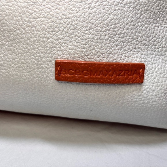 BCBG Max Azria White and Orange Leather Bag - Picture 5 of 10